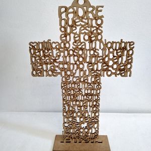 First Communion Centerpiece. Baptism Cross Our Lord's Prayer cross. Party favors